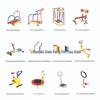 Kids' Fitness Equipment: Treadmill, Exercise Bike, Weightlifting Set, Sensory Integration Gear for Indoor & Outdoor Play