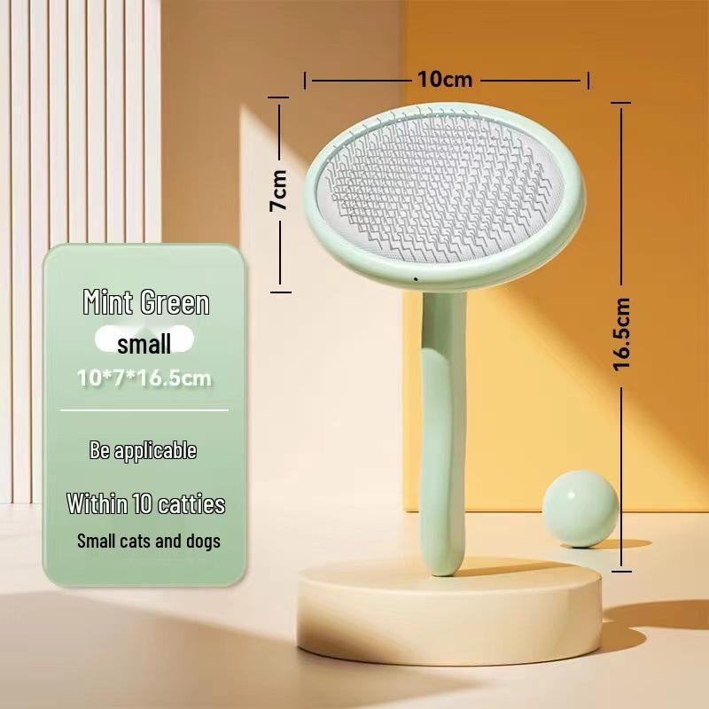 Plastic Fine-Toothed Pet Flea Comb with Steel Needles for Dogs and Cats