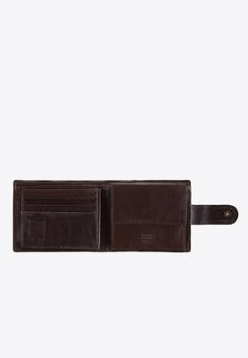 Wittchen Herren Lederbrieftasche mit Verschluss Braun Naturleder