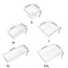 New S/M/L/XL/XXL Desktop Storage Box Drawer Sundries Sorting Storage Organizer Rectangular Transparent Cosmetics Organizer Boxes