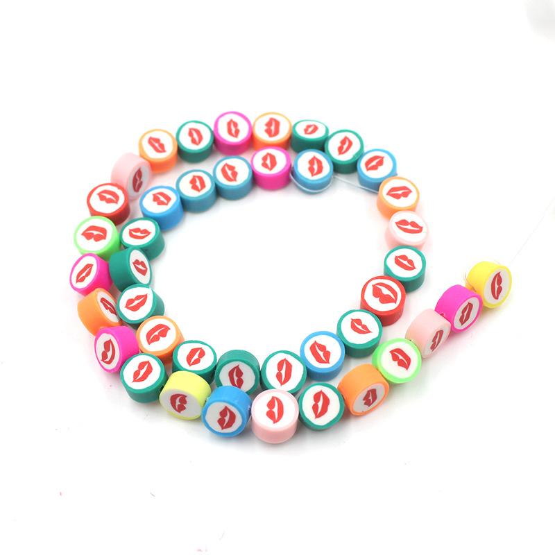 Soft Pottery Beads Beaded Handmade Materials Diy Jewelry Accessories Mobile Phone Chain Bead Separation Mixed Color Soft Pottery Loose Beads