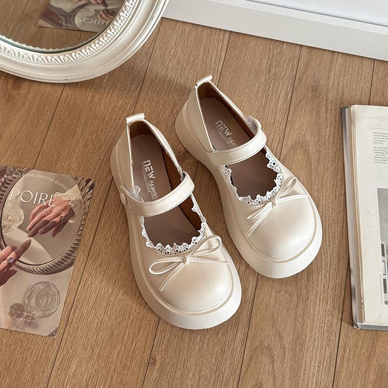 Retro French casual small leather shoes women's new spring and summer fashion versatile with skirt Mary Jane shoes jk single shoes