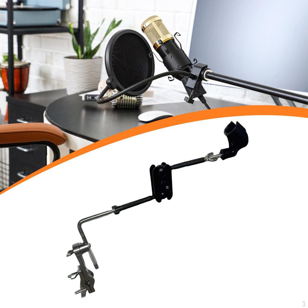 Drum Cymbal Stand Mic Mount Holder Clip Clamp Sturdy Stability Convenient Wear Resistant