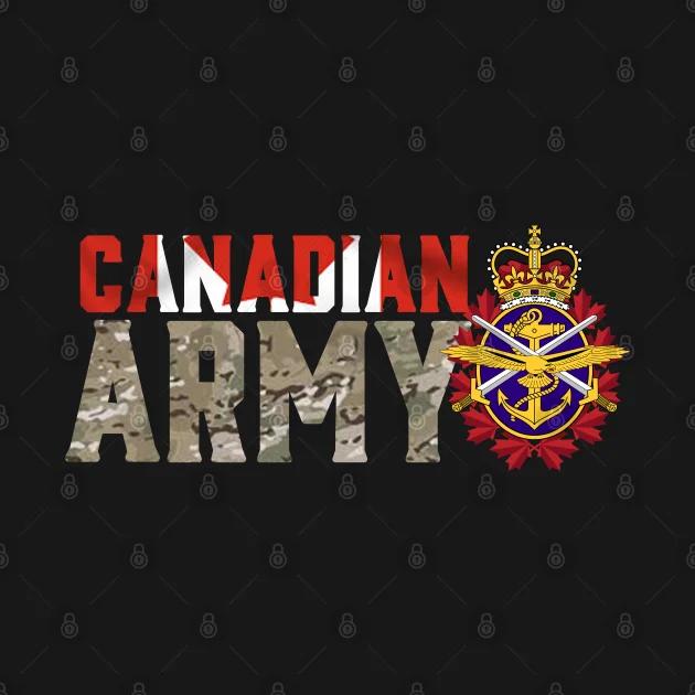 Canadian Army Gift T-Shirt 100% Cotton O-Neck Summer Short Sleeve Casual Mens T-shirt Size S-3XL S