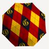 1PC Warner Argyle pattern Umbrella-8-Rib Reinforced, Automatic Open, Lightweight & Durable-A21