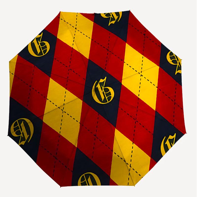 1PC Warner Argyle pattern Umbrella-8-Rib Reinforced, Automatic Open, Lightweight & Durable-A21