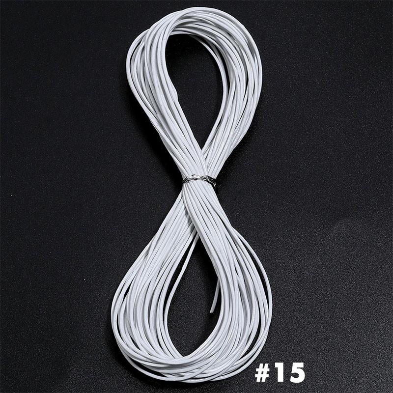 10 Yards 1,5 mm Rundes Rindsleder-Schnur Schmuck Handgemachtes Armband Material Für Schmuckherstellung Zubehör Bastelschnüre