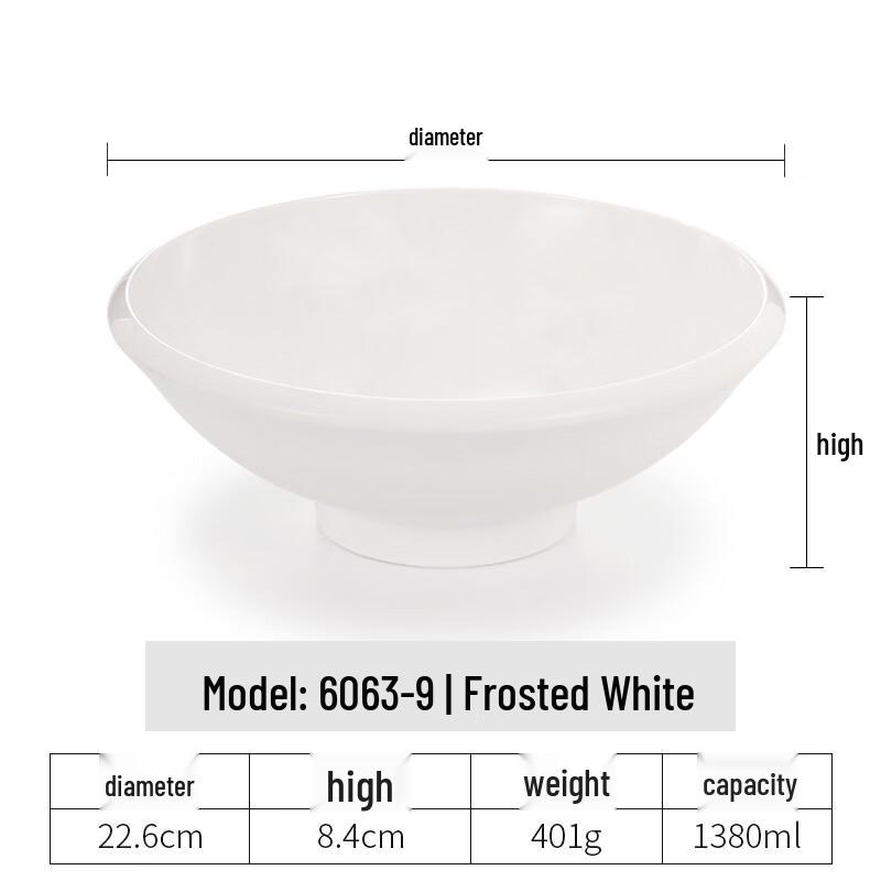 Handun Nordic Style Melamine Square Noodle Bowl