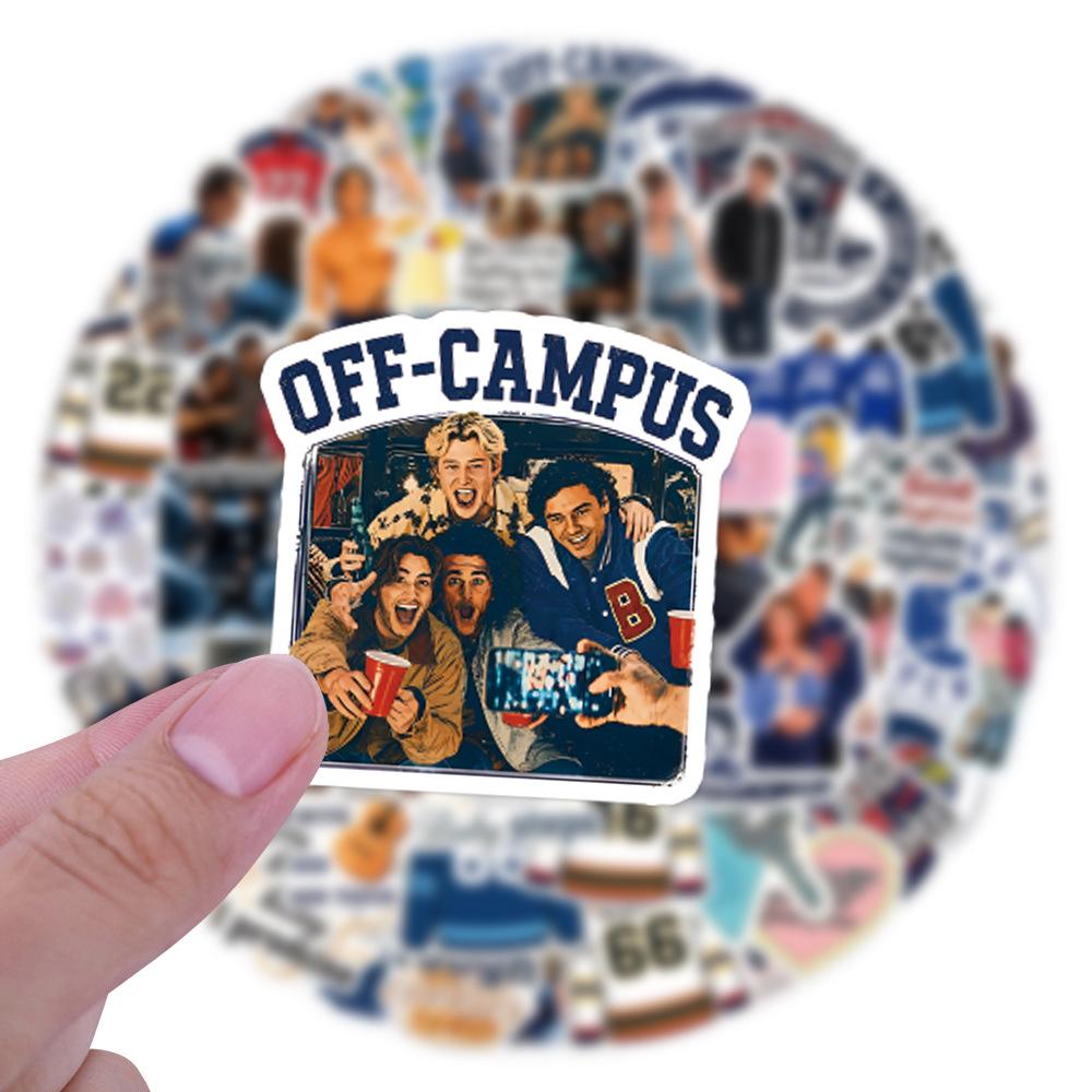 54-110 American Drama Off-Campus Graffiti Stickers: Waterproof Decoration for Skateboards