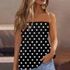 Womens Tops Dressy Casual Sleeveless Blouse Tube Tops For Women,Cute Sexy Off Shoulder Print Sleeveless T-Shirt