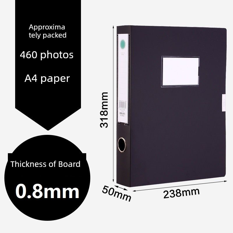 Deli Data Thickened Folder File Box