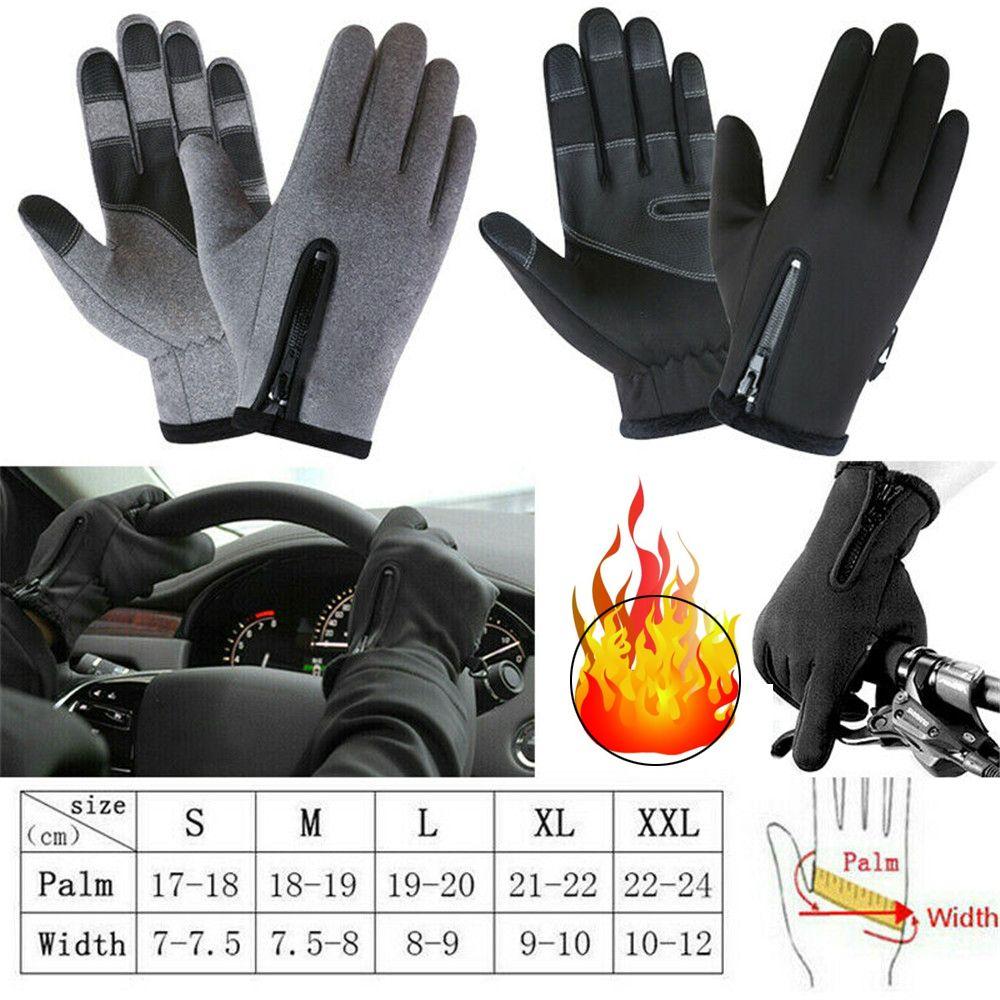 Waterproof Windproof Winter Warm Gloves Thermal Glove Anti-slip Gloves Touch Screen Mittens