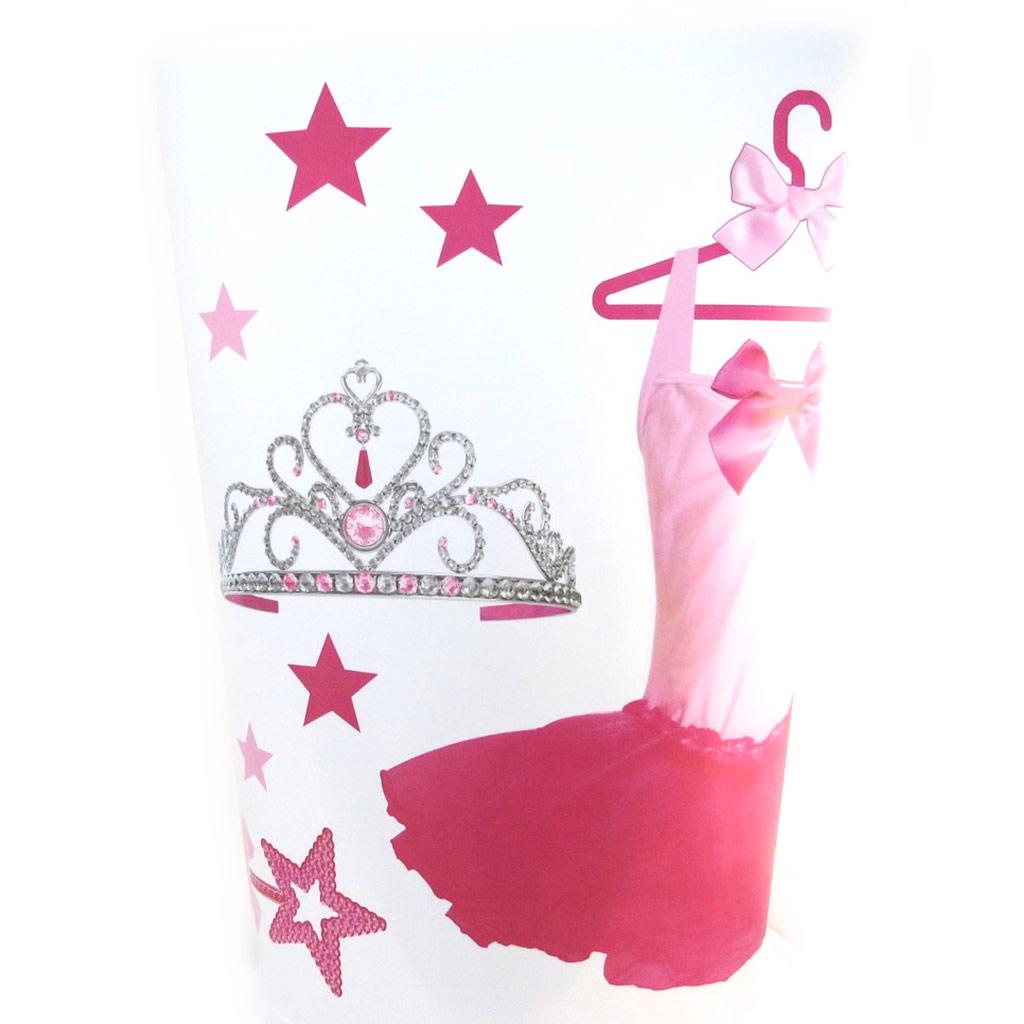 Les Trésors De Lily [M9142] - Rosa Stickerbogen „Ballerinas“ (50x70 cm)