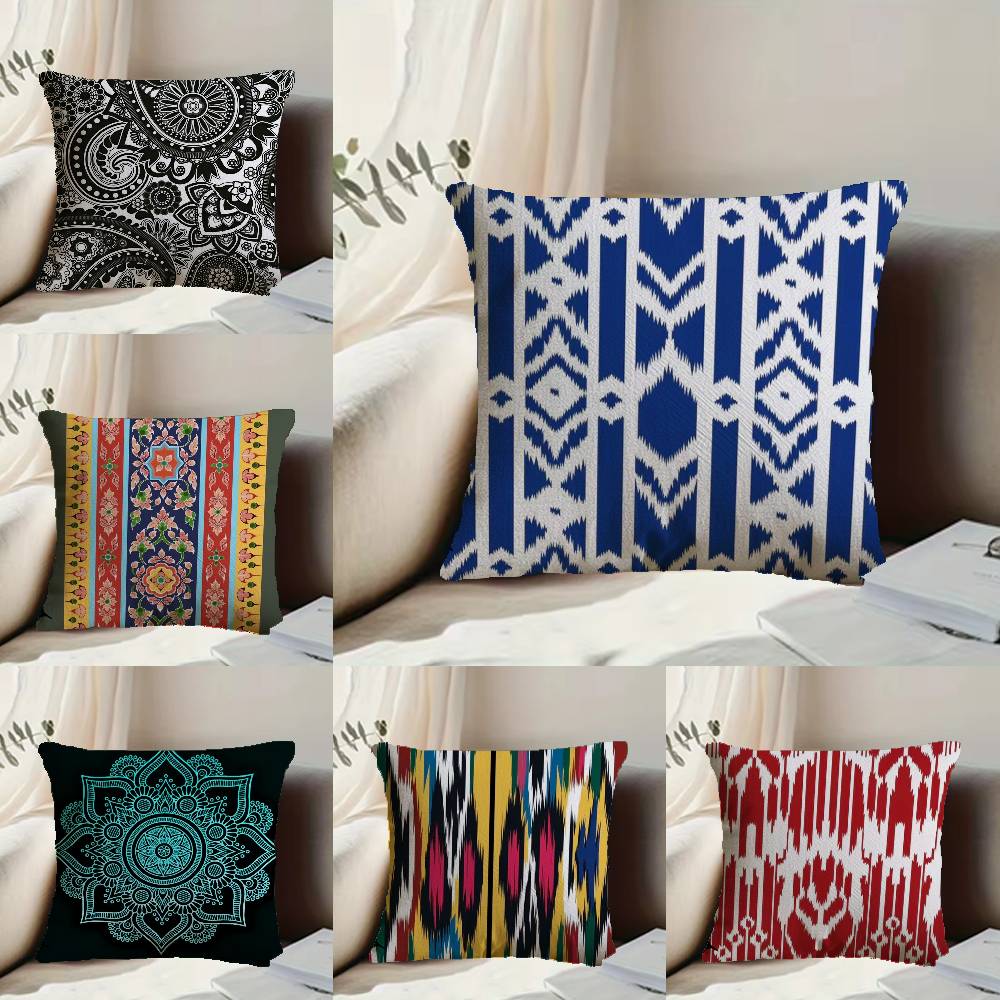 E-Ethnic Style Pillow Case Null