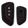 Brand New High Quality Car Key Case For Skoda Octavia Full Package Silicone Waterproof Black Red Line For ID.3