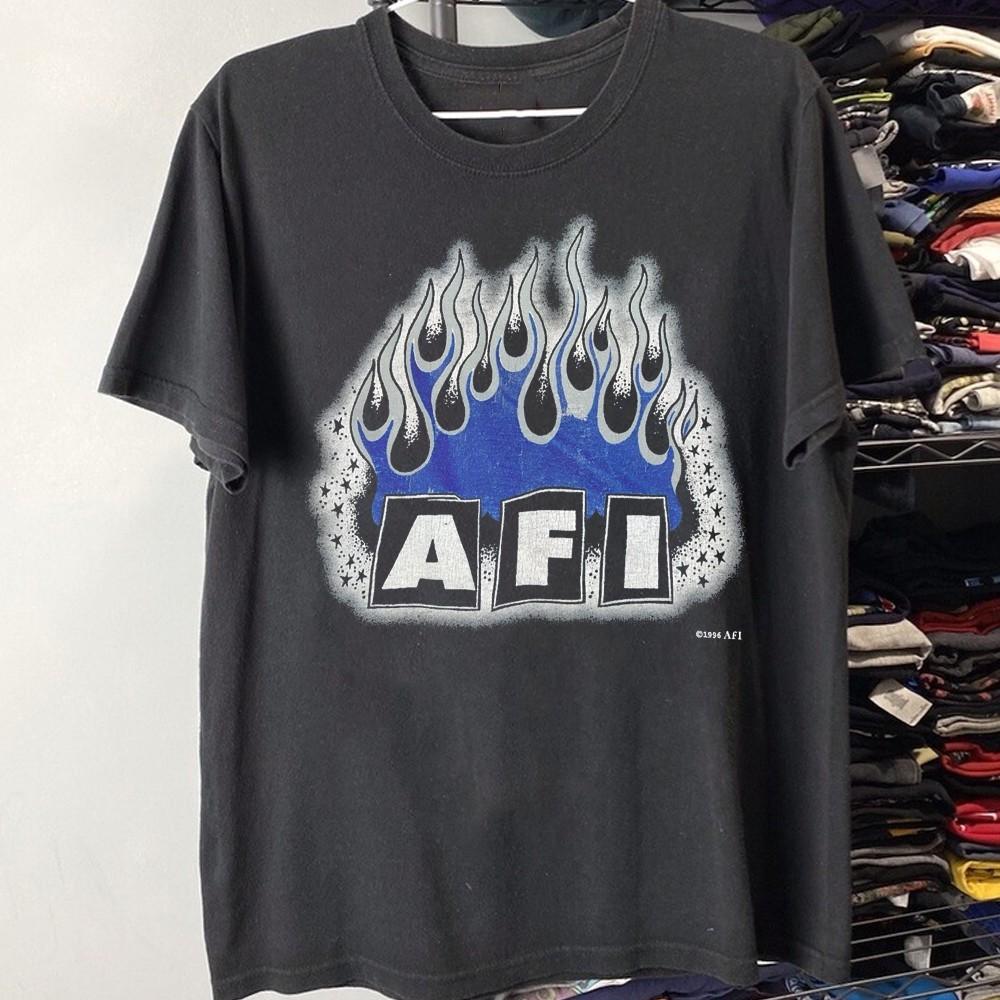

Классическая хлопковая мужская футболка AFI 1990-х годов S-235XL T-Shirt20D999 Унисекс футболка XXL