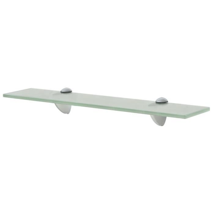 Étagère murale - vidaXL - 50 x 10 cm - Verre incassable - Givré - Design contemporain