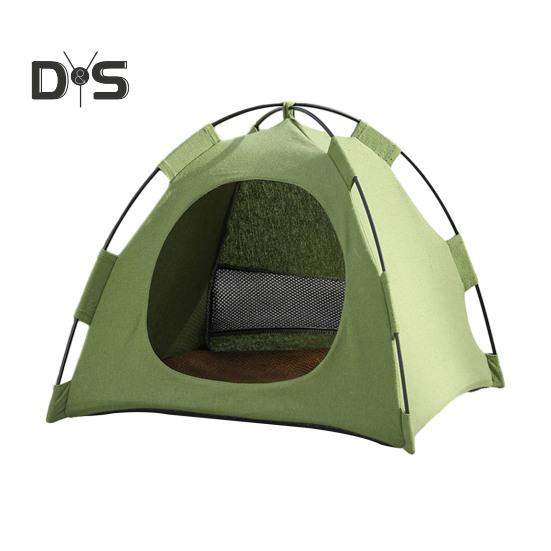 Pet Tent Outdoor Cat House with Non-Slip Bottom UV-Resistant Portable Foldable Indoor Outdoor Sunshade Cat Tent Dog House