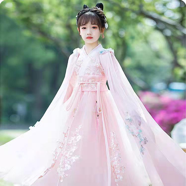 2025 Spring/Autumn Hanfu Ruqun: Super Fairy Ancient Style Tang Suit for Girls