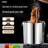WUHE 201 Stainless Steel Portable Handle Bucket