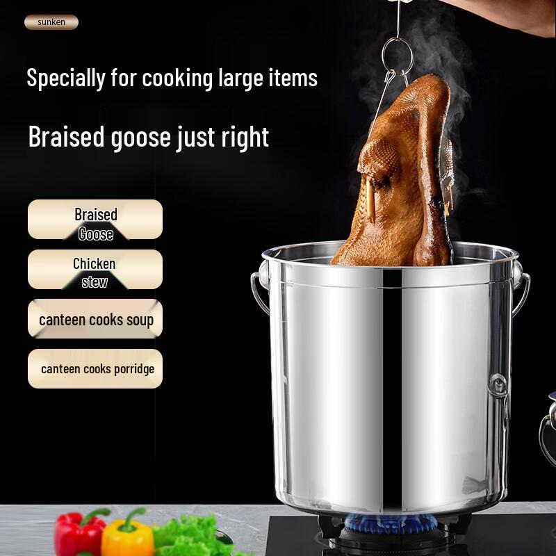 WUHE 201 Stainless Steel Portable Handle Bucket