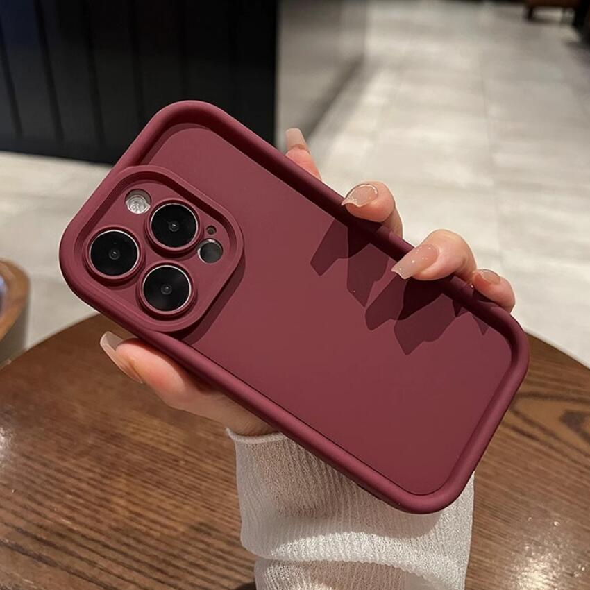 Luxury Candy Color Soft Phone Case For iPhone 16 15 14 13 12 11 Pro Max X XR XS Max 7 8 Plus SE 2022 Shockproof Bumber Cover