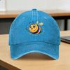 Happy Singing Bee with Flowers and Music Notes Casual Baseball Cap Kpop Rock Hats Summer High Quality Unisex Snapback Cap