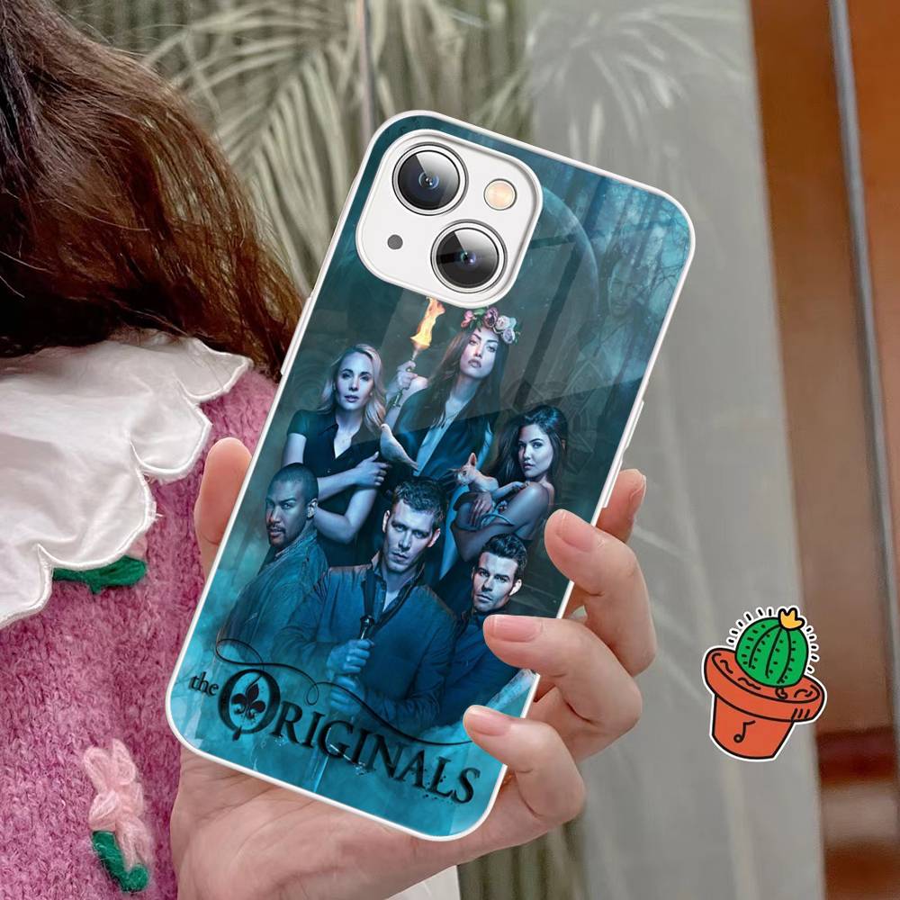 T-The V-Vampire Diaries Movie For iPhone 14 13 12 Mini 11 Pro XS Max X XR 14 Plus Tempered Glass Cover