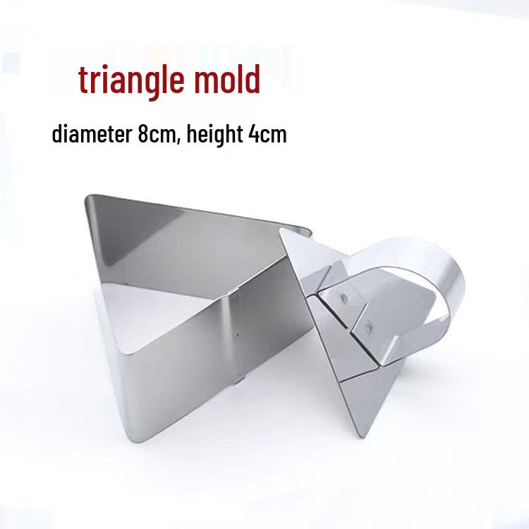 Stainless Steel Round Cake & Mousse Ring with Push Plate for DIY Baking