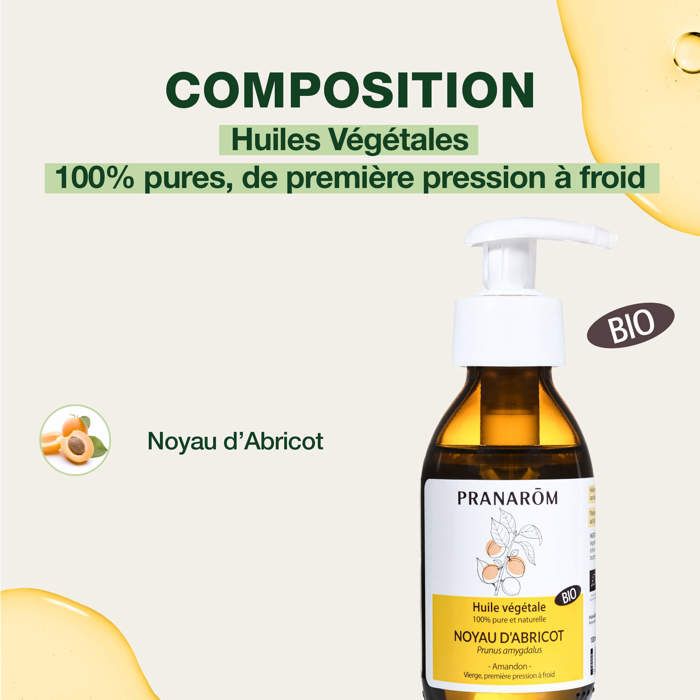 Pranarom Huile Végétale Noyau d#039;Abricot Bio 100ml