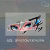 Car sticker anime animation look  body scratch cover computer case decoration waterproof sticker