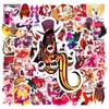 50pcs Hazbin El Cartoon Graffiti Stickers DIY Phone Guitar Laptop Notebook Suitcase Cup Waterproof Sticker Kids Decorations