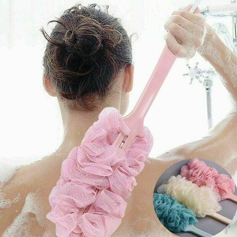Versatile Long Handle Body Back Shower Brush For Effective Skin Cleaning And Massage Experience