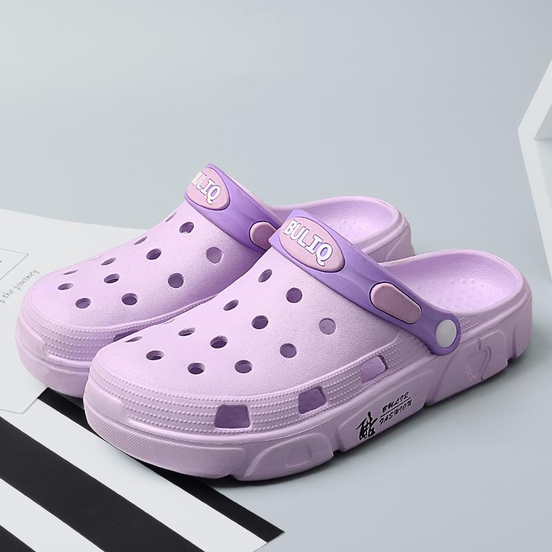 

Модные сандалии унисекс, женские сандалии большого размера, пляжная обувь, мужская садовая обувь, женская садовая обувь 37 фиолетовый