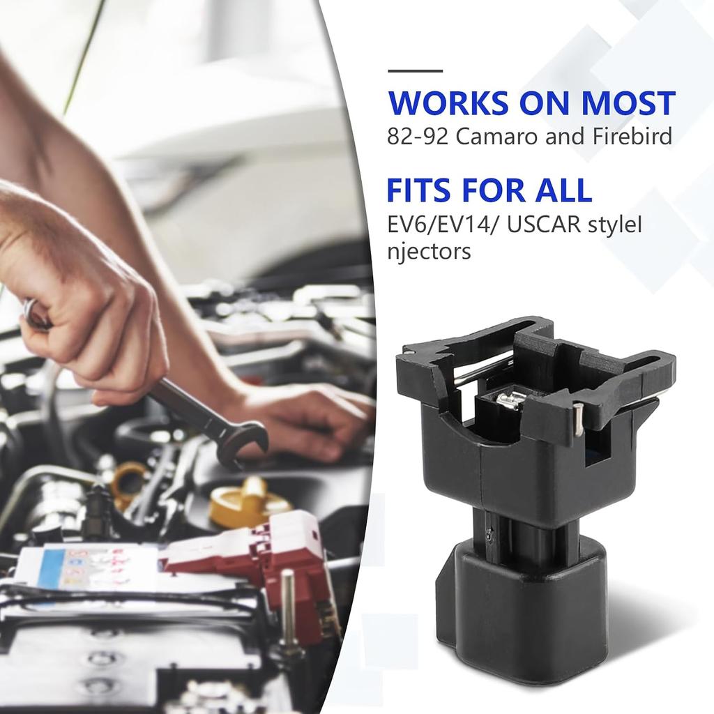 Fuel Injector Connector Adapters EV1 To EV6 Wire Wiring Harness | USCAR LS2 LS3 LS7 LSX LS1 LS6 LT1 TPI LS Swap - 8pcs