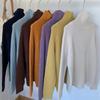 Sweater base women's solid color pullover loose autumn and winter new gentle lazy wind soft waxy turtleneck knitted sweater women