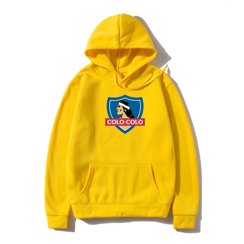 Hoody Herren Colo Colo Chile Oberbekleidung Sommer Mode Oberbekleidung Camiseta Fußball Futbol Fußball Blanco Y Negro