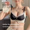 Wireless Push Up Bra Set, No Gaping Anti-Sag Small Bust Enhancing Women Lingerie Set