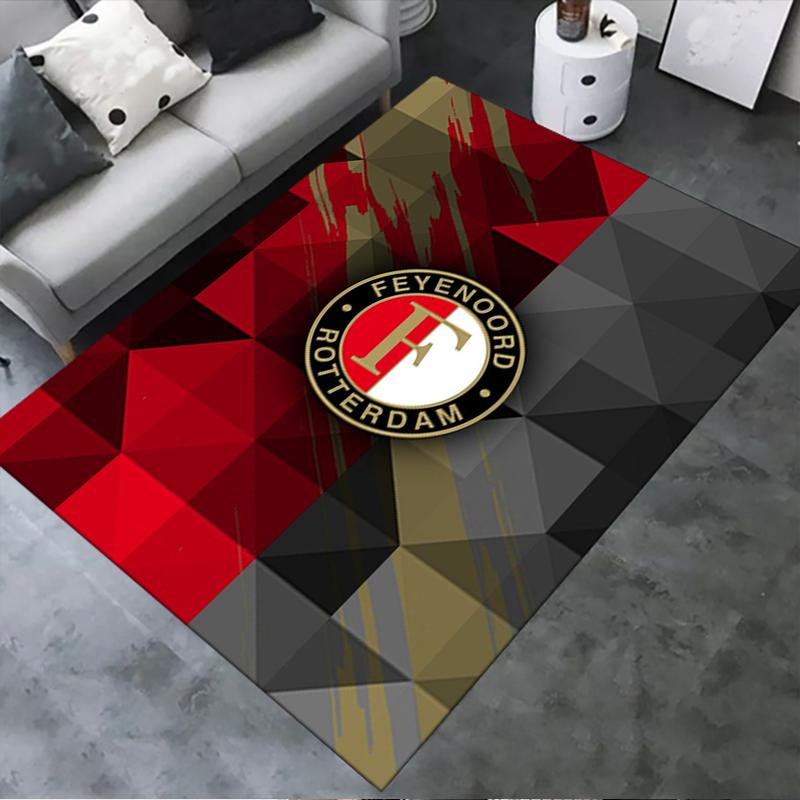2025 Νέο Χαλί Feyenoord για Σαλόνι Υπνοδωμάτιο Σπίτι Διακόσμηση Καναπέ, Παιχνίδι Παιδιών Αντιολισθητικό Πατάκι Δαπέδου54