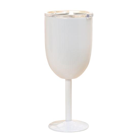 

10 унций изолированный коктейльный бокал с двойными стенками и высокой крышкой стакан для коктейлей вина холодных напитков бокал из нержавеющей стали белый