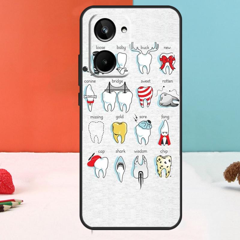 Dentist Dental Tooth Nurse For Realme 11 12 Pro Plus 9 10 GT5 GT3 GT Neo5 C35 C31 C30 C33 C51 C53 C55 C21Y C25s Case