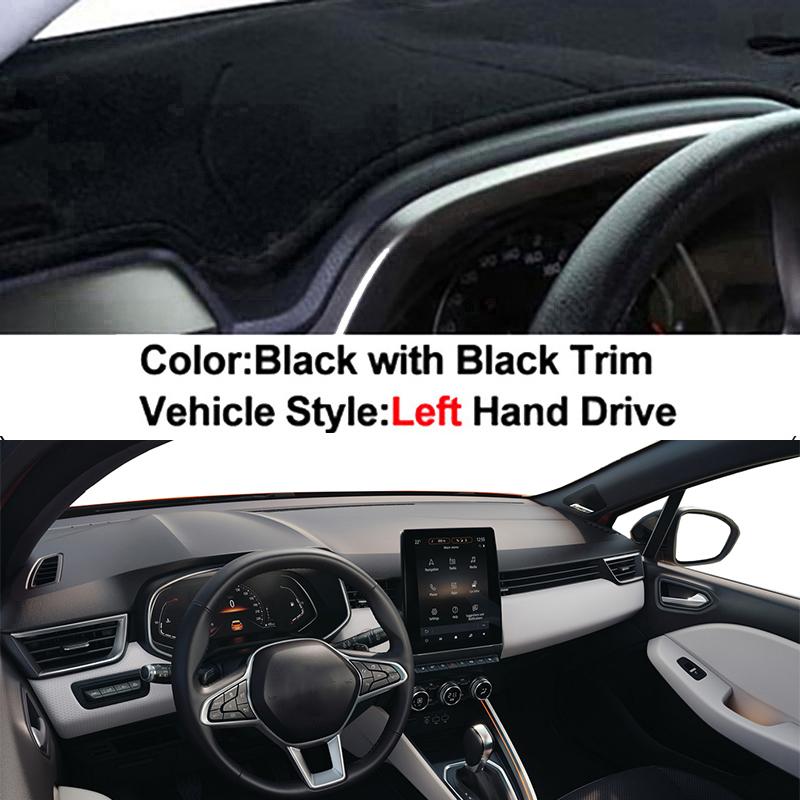 Car Dashboard Cover For Renault Clio 5 2018-2026 2026 2026 2026 Center Console Protector Carpet Dashmat Sun-shade Accessories