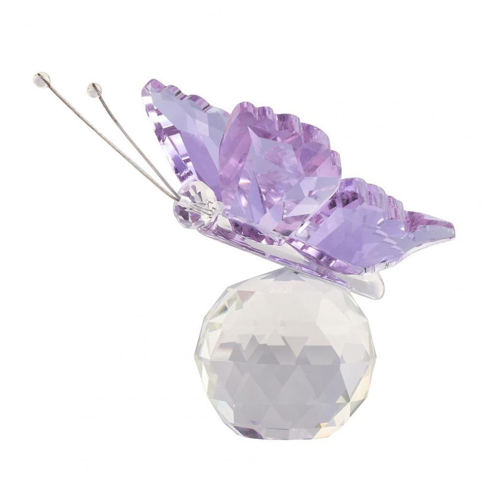 Unique Desktop Ornament Sparkling Butterfly Sculpture Sparkling Butterfly Figurine for Desk Shelf Decor Prismatic Butterfly