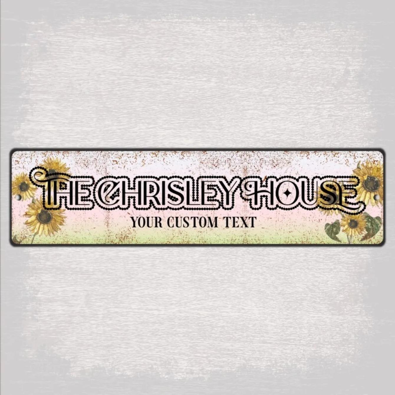 

Custom Aluminum Name Plaque for She Shed Home Garden Decor белый