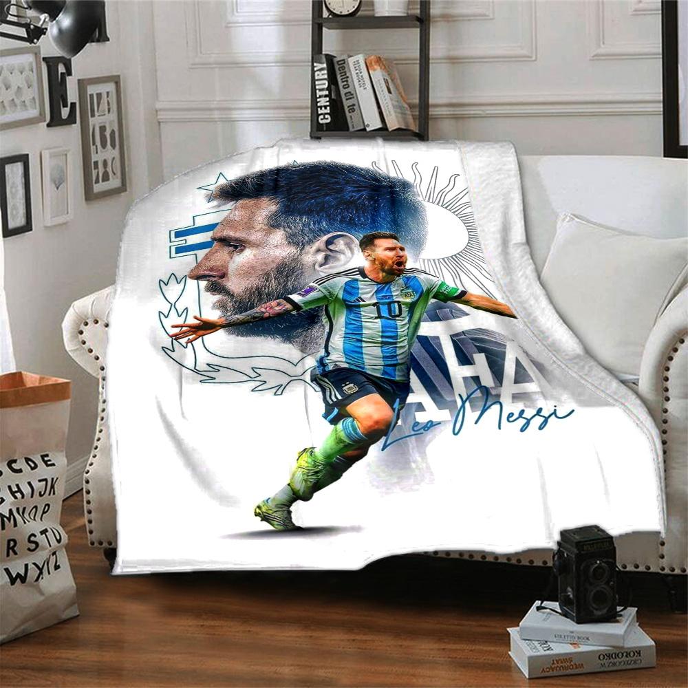 Football Messi Blanket Warmthful Decor Suitable for Chair Office Bedding for All Occasions Warmthful Decor Ideal Gift for Friends Family Couples Picni