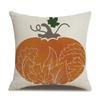Thanksgiving Linen Pillowcase Autumn Pumpkin Print Pillow Cushion Cover