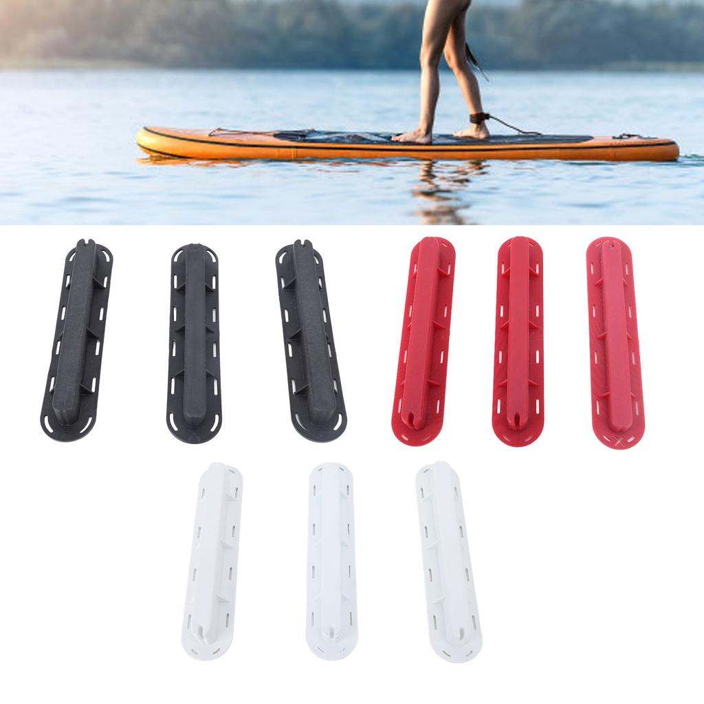 3PCS Finnenbox Set PVC Surfbrett Surf Finnen Stecker Set mit Schrauben Schlüssel für Paddle Board Finnenersatz