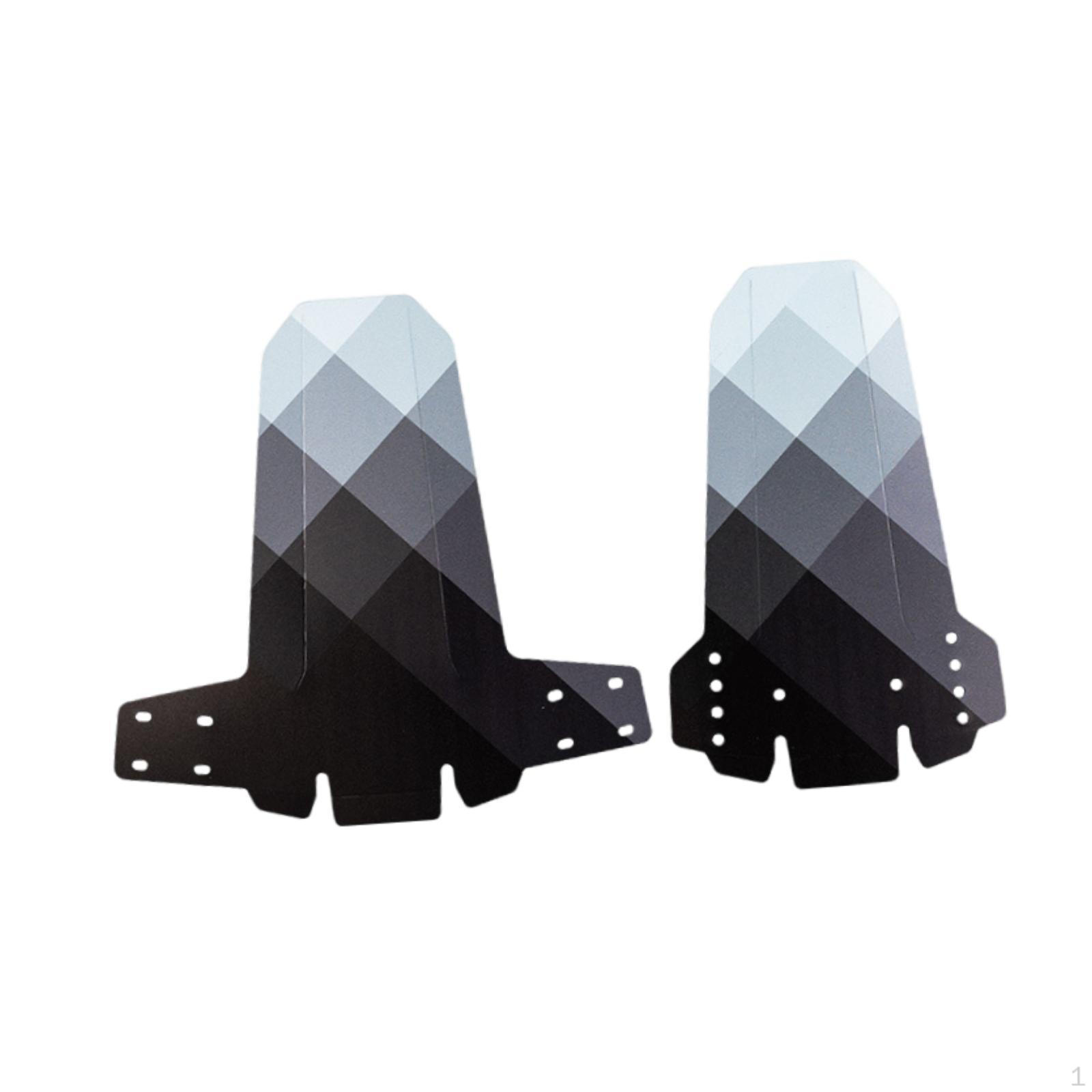 

2 Fenders, Front And Rear, Foldable, for Mountain Biking, Parks Outdoor Trails. Black White