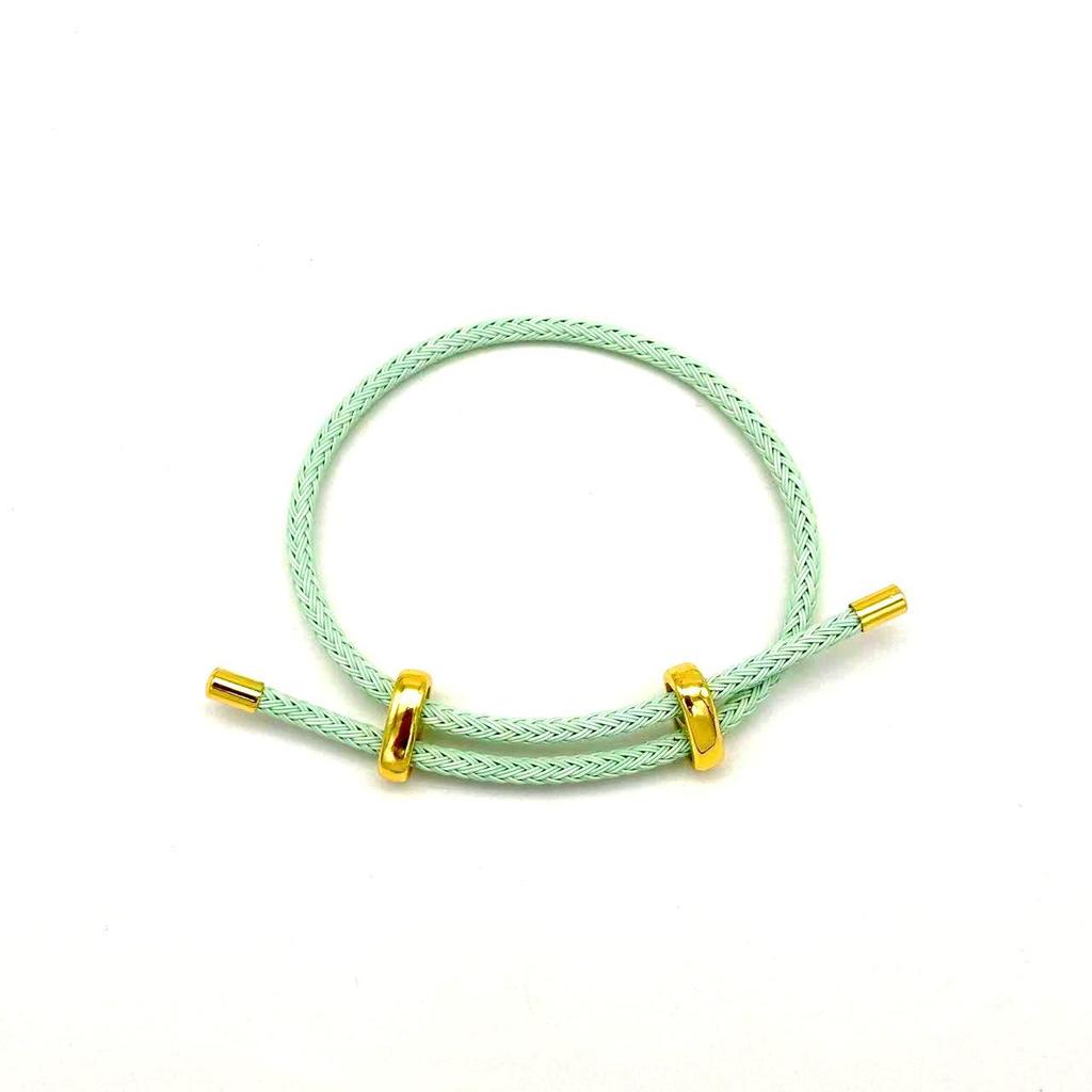 DIY Verstellbares Perlenarmband aus Stahldraht mit 8-Figur-Schnalle