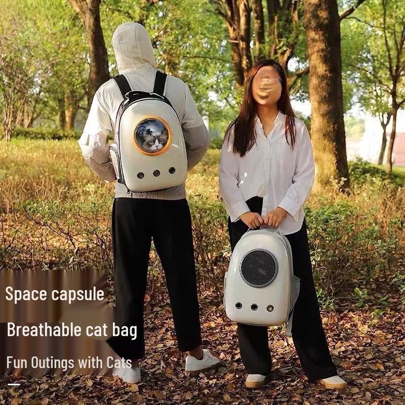 Portable Pet Backpack: Space Capsule for Cats & Dogs